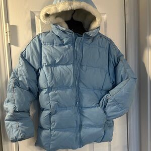 Kids Blue Puffer Jacket medium
